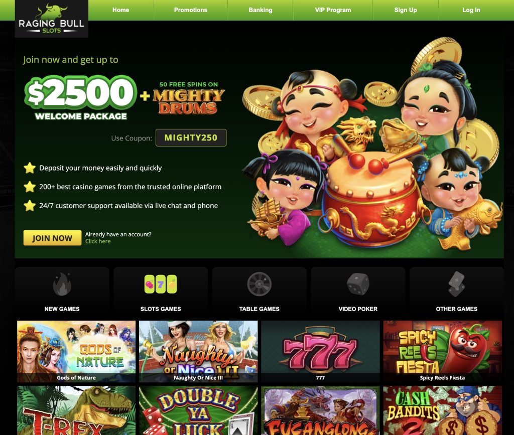 Raging Bull Casino Best Slots App